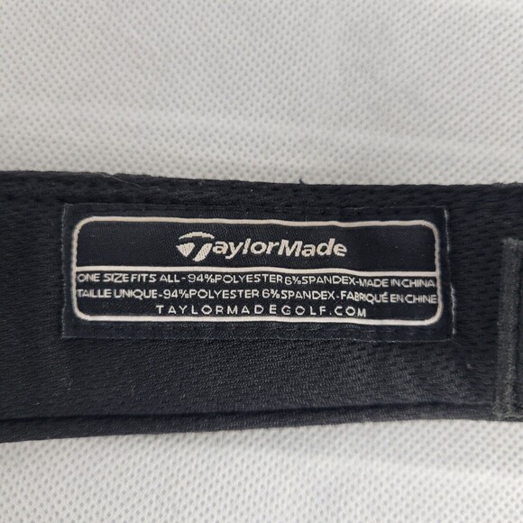 Taylormade Golf Sun Visor Embroidered R11S RBZ Black OSFA Adjustable Hat - Picture 9 of 10